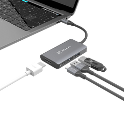 [AAPADHUBA01MGY] Adam Elements CASA Hub A01m 4 puerto USB-C - Gris