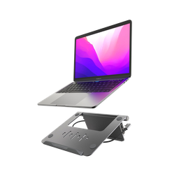 [AAPADHUBSTDGY] Adam Elements CASA HUB Pie USB-C 5-en-1 Laptop Pie Hub - Gris  (3 x USB-A 3.1, 1 X HDMI 4K, 1 xUSB-C PD 100W)