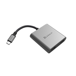 [AAPADHUBH2GY] Adam Elements H2 USB-C a 2xHDMI - Gris